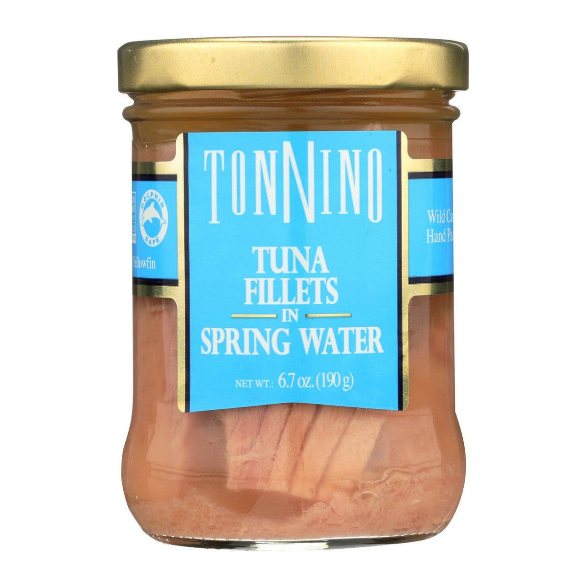 Tonnino Wild-Caught Yellowfin Tuna in Spring Water
