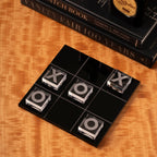 Modern Black & Clear Acrylic Tic Tac Toe Set