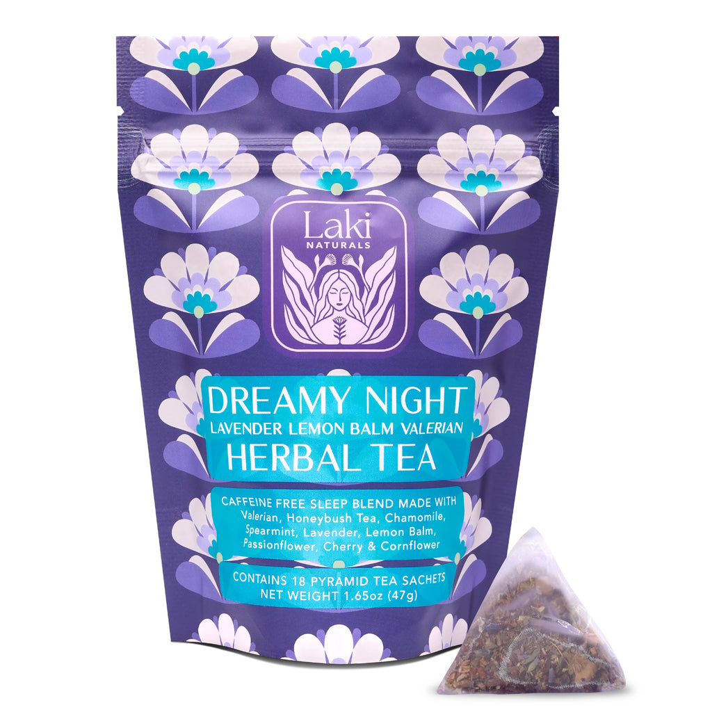 Dreamy Night Herbal Tea with Valerian, Lavender & Lemon Balm