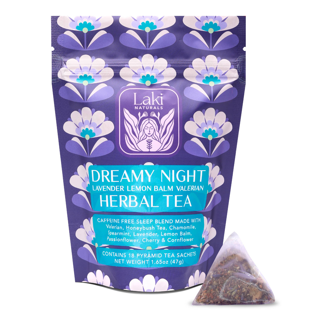 Dreamy Night Herbal Tea with Valerian, Lavender & Lemon Balm