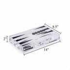 Modern Acrylic Backgammon Set