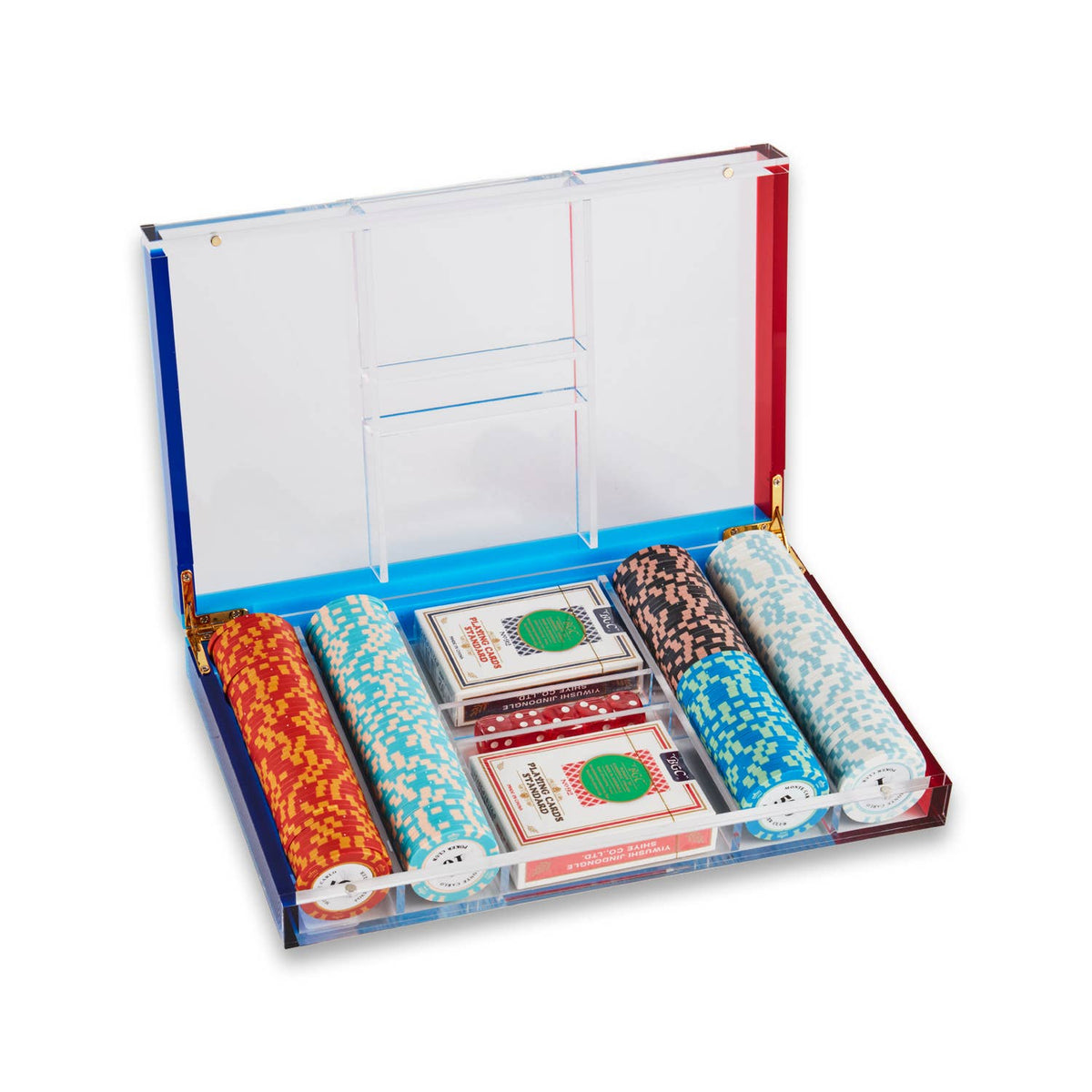 Dylan Acrylic Poker Set with 200 Casino Grade Chips