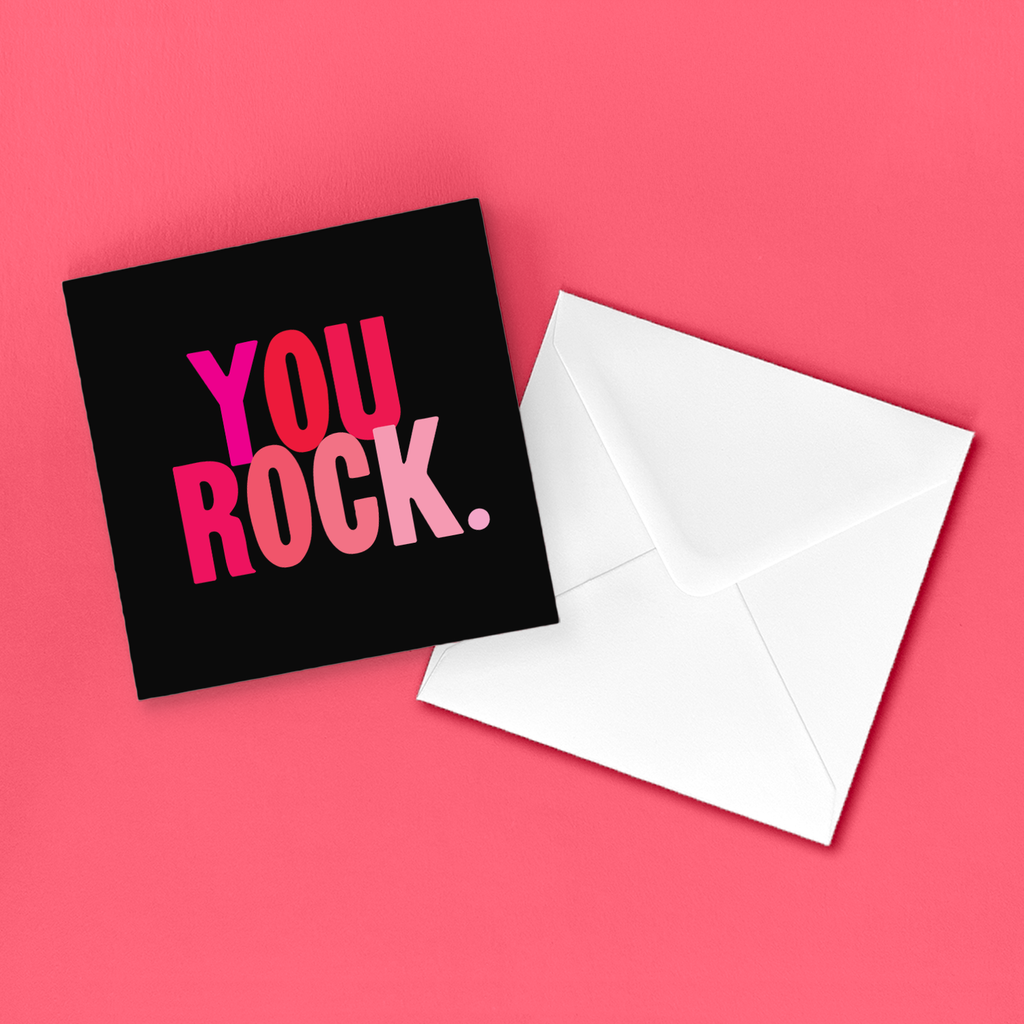 Cards - D209- You Rock. (Saying)