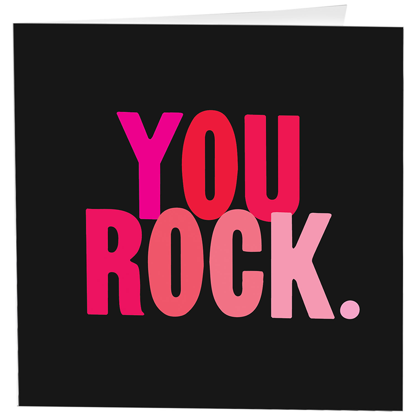 Cards - D209- You Rock. (Saying)