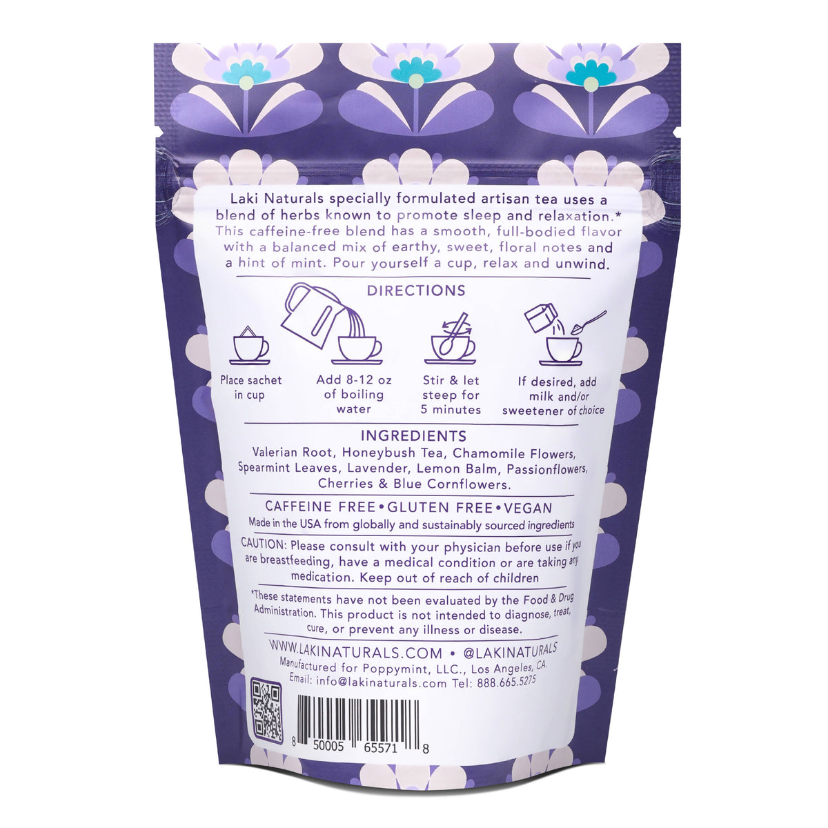 Dreamy Night Herbal Tea with Valerian, Lavender & Lemon Balm