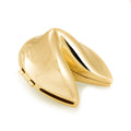 Lucky Gold or Silver Plated Fortune Cookie Keepsake: Gold