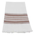 Espresso Brown Antigua Stripe Kitchen Towel