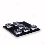 Modern Black & Clear Acrylic Tic Tac Toe Set