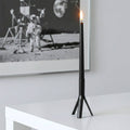 10" Hand-Poured Black Taper Candles (Pack of 4)