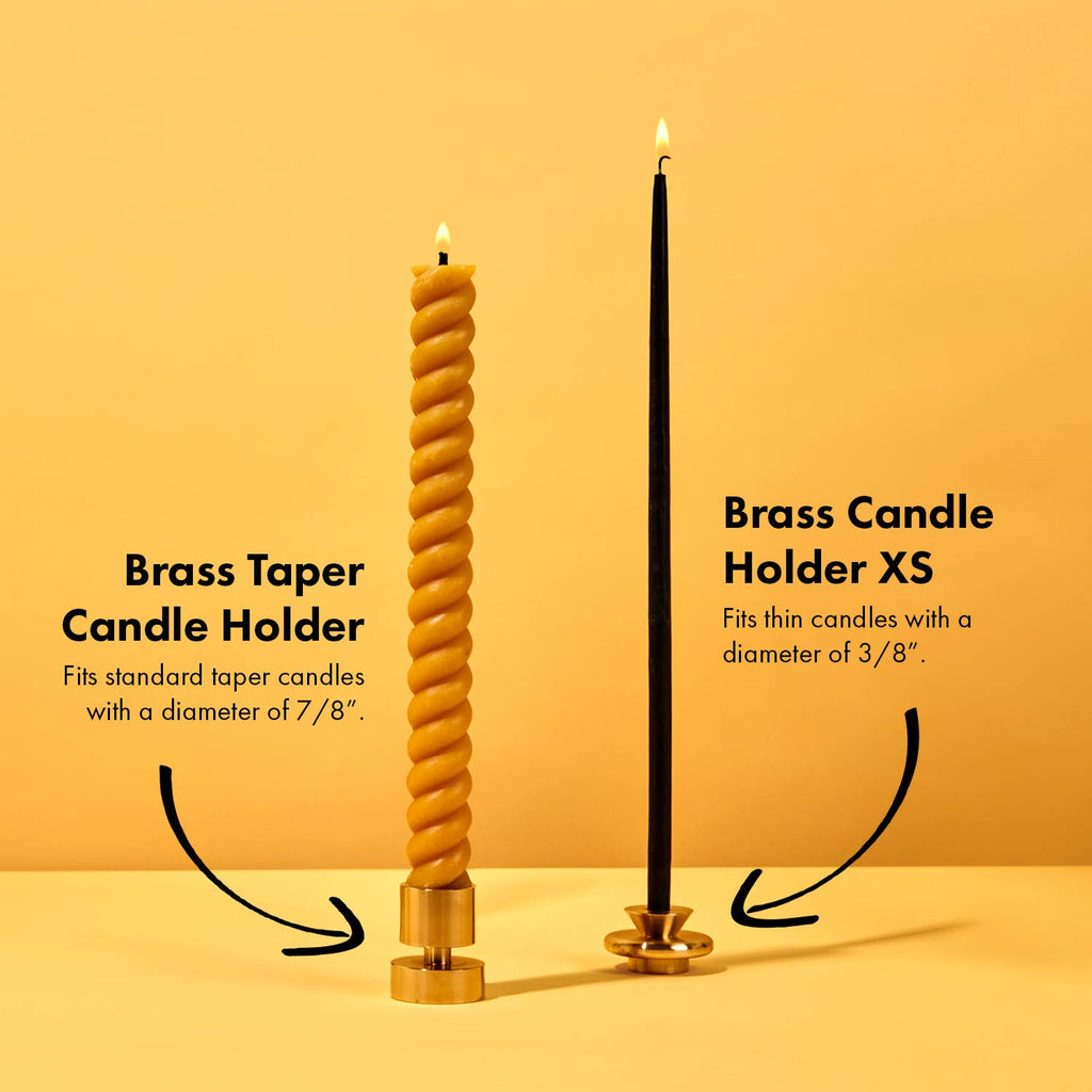 Solid Brass Minimalist Taper Candle Holder