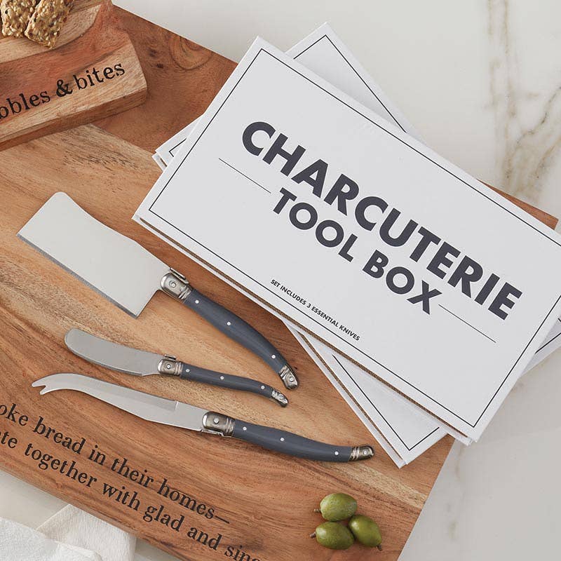 Artisan Stainless Steel Charcuterie Knife Set (3-Piece Gift Box)