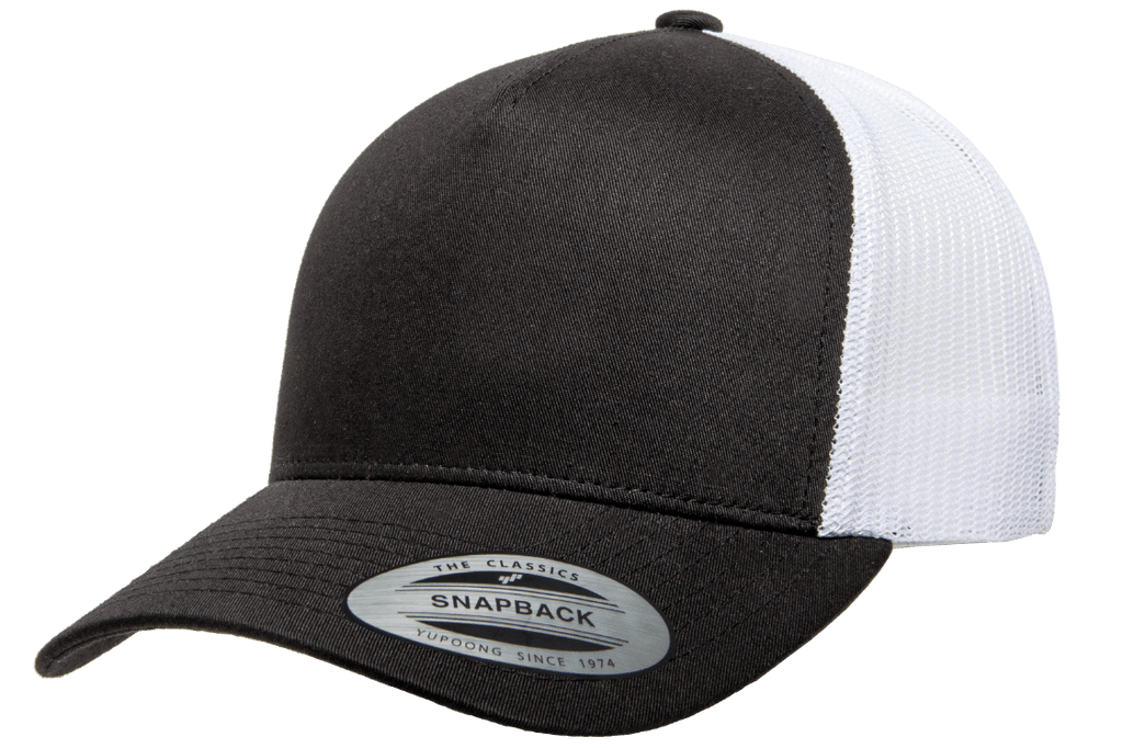 Yupoong 6506T 5-Panel Retro Trucker Hat, Baseball Cap with Mesh Back, 2-Tone Colors - YP Classics®