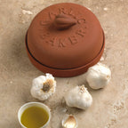 Classic Terra Cotta Garlic Baker & Roaster