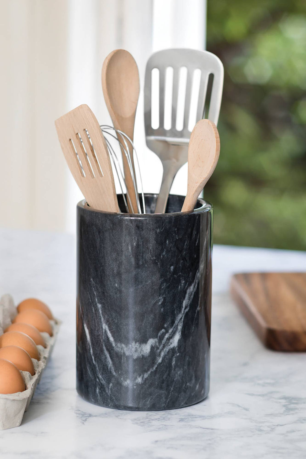 Natural Marble Wine Chiller & Utensil Crock