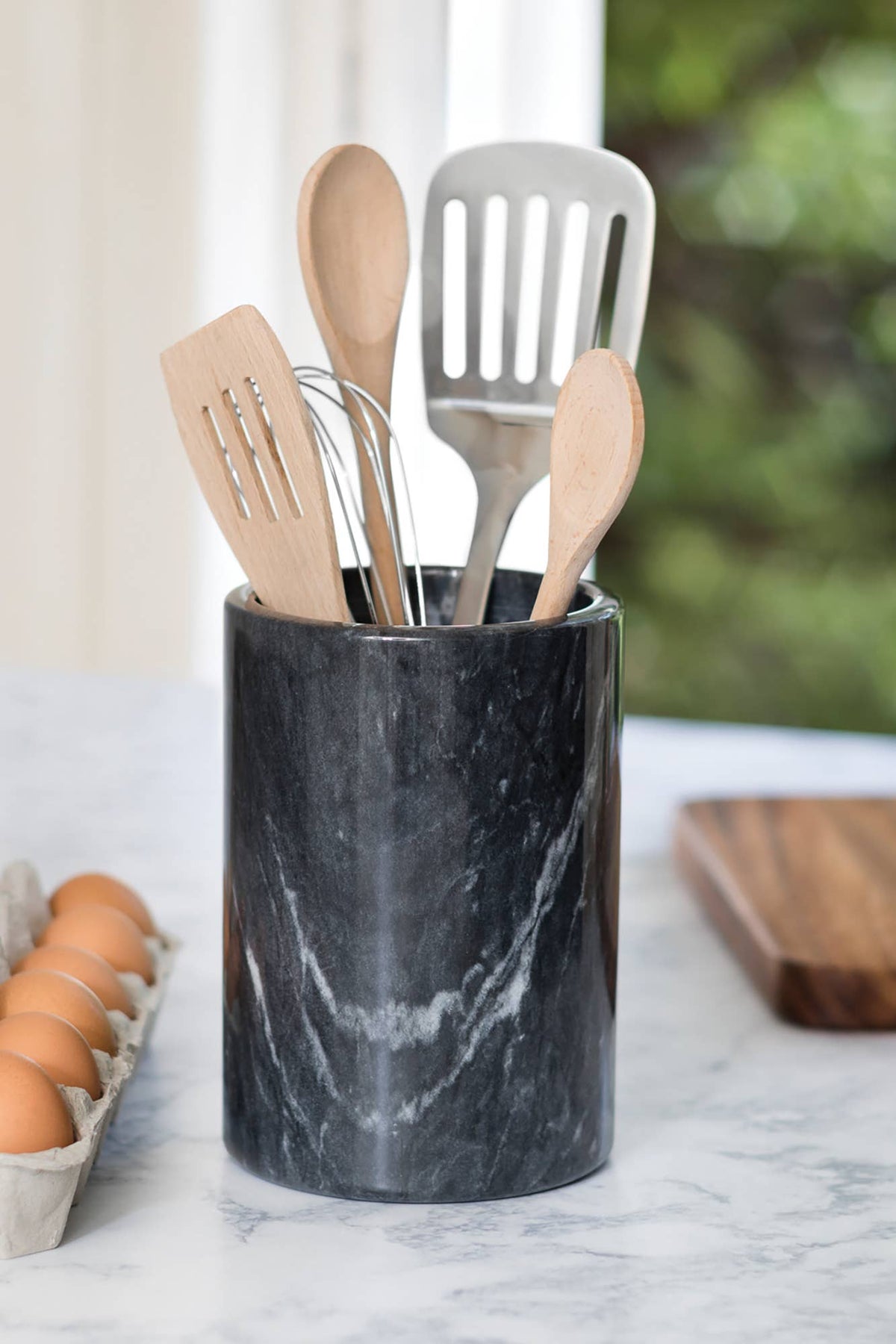 Natural Marble Wine Chiller & Utensil Crock