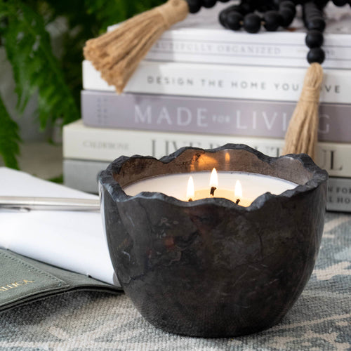 Andesite Stone Palo Santo Soy Candle Bowl