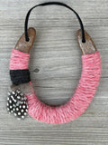 Up-cycled LUCKY horseshoe - Desert Bloom