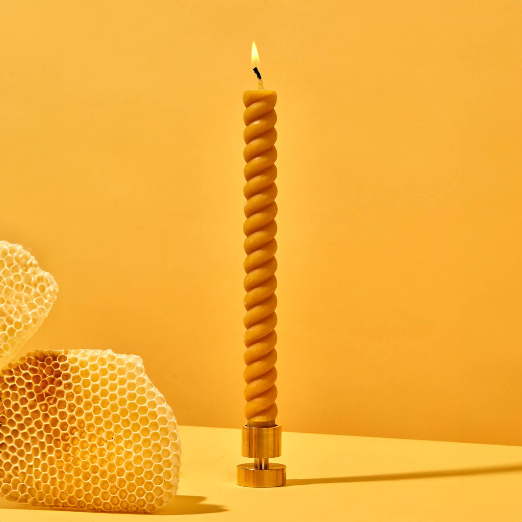 Solid Brass Minimalist Taper Candle Holder