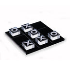 Modern Black & Clear Acrylic Tic Tac Toe Set