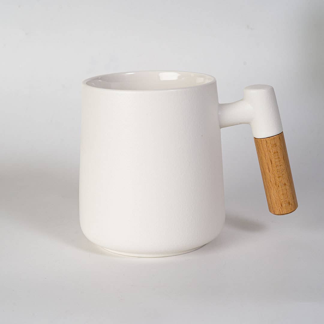 Porcelain Tea Mug with Infuser & Lid