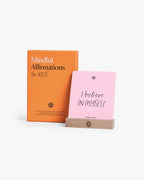 Mindful Affirmations for Kids (with Wooden Stand)