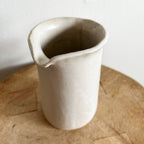 Handmade Ceramic Tapered Pitcher with Braided Handle (Short)