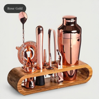 Kiyo Home 10-Piece Cocktail Bar Tool Set with Bamboo Stand