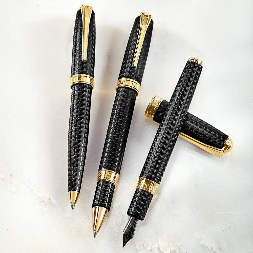 True Writer® Create Herringbone Midnight Black Fountain Pen