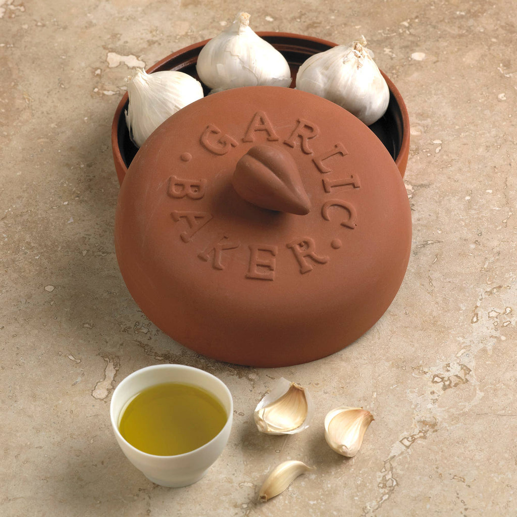 Classic Terra Cotta Garlic Baker & Roaster