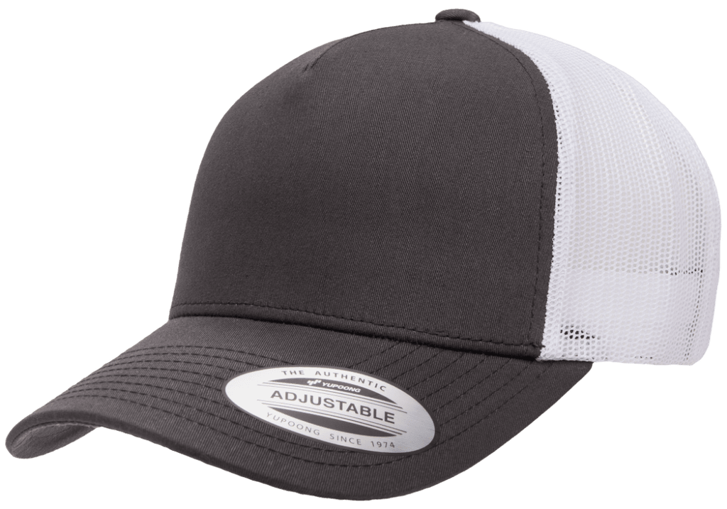Yupoong 6506T 5-Panel Retro Trucker Hat, Baseball Cap with Mesh Back, 2-Tone Colors - YP Classics®