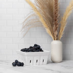 Fox Run White Ceramic Berry Baskets, Set of 2
