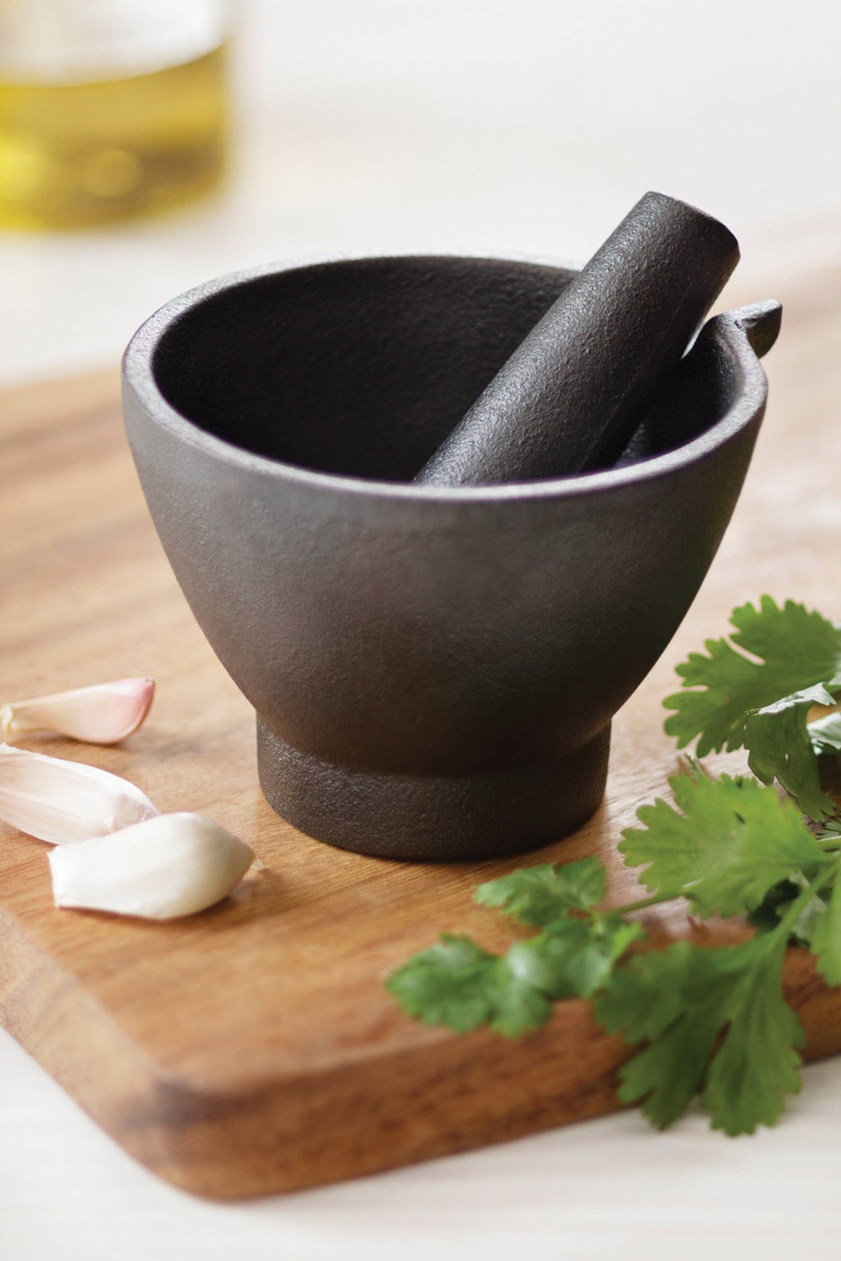 Cast Iron Mortar & Pestle Set