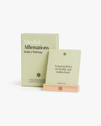 Mindful Affirmations: Health & Well-being (with Wooden Stand)