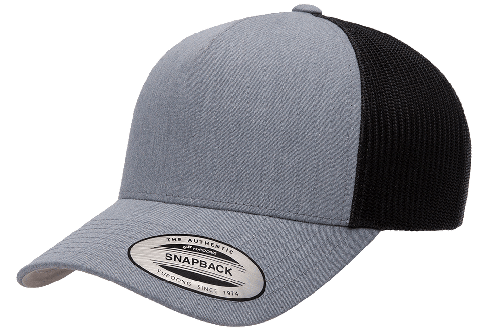 Yupoong 6506T 5-Panel Retro Trucker Hat, Baseball Cap with Mesh Back, 2-Tone Colors - YP Classics®