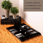 Modern Acrylic Backgammon Set