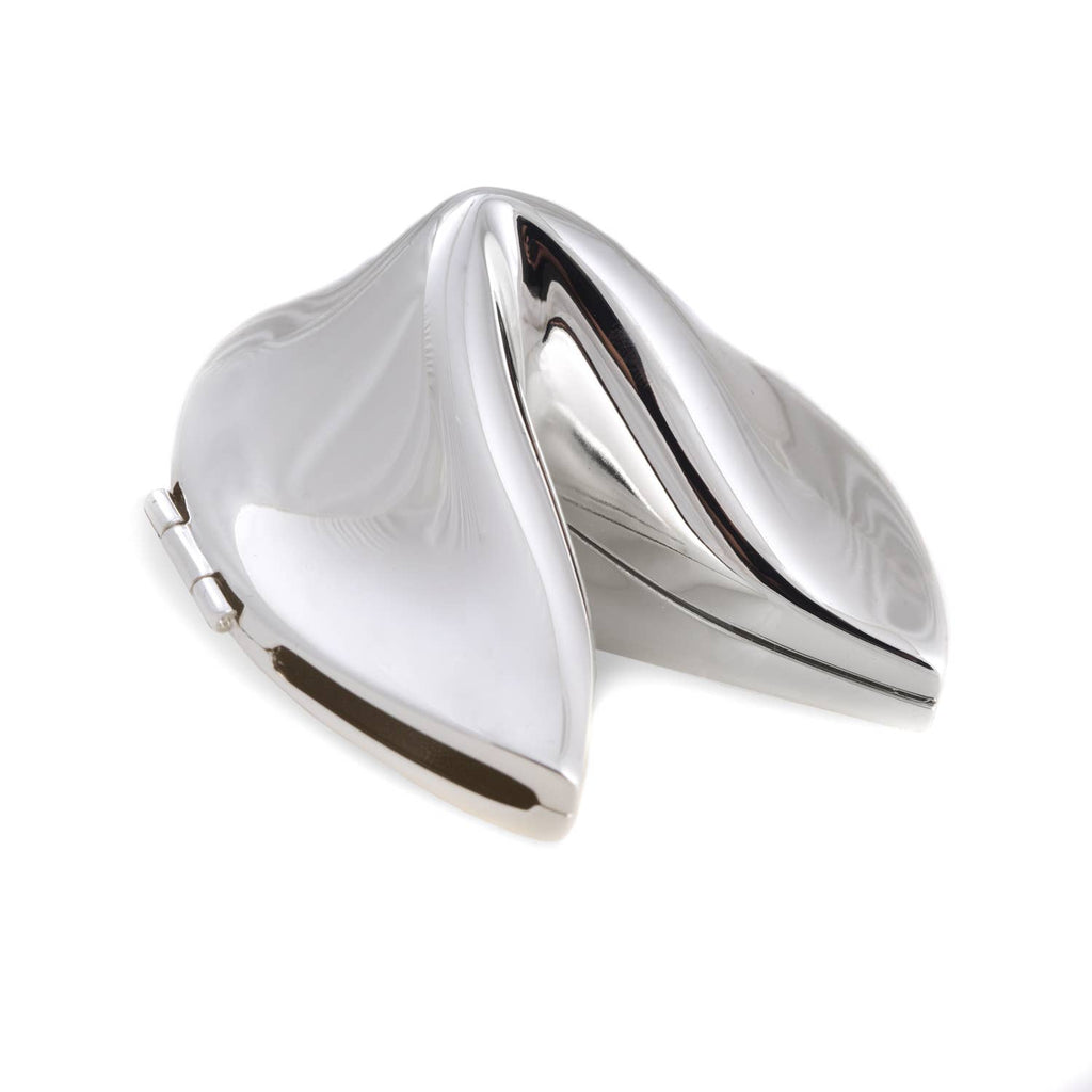 Lucky Gold or Silver Plated Fortune Cookie Keepsake: Gold