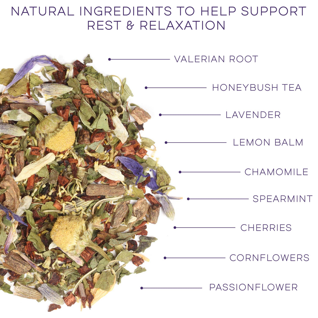 Dreamy Night Herbal Tea with Valerian, Lavender & Lemon Balm