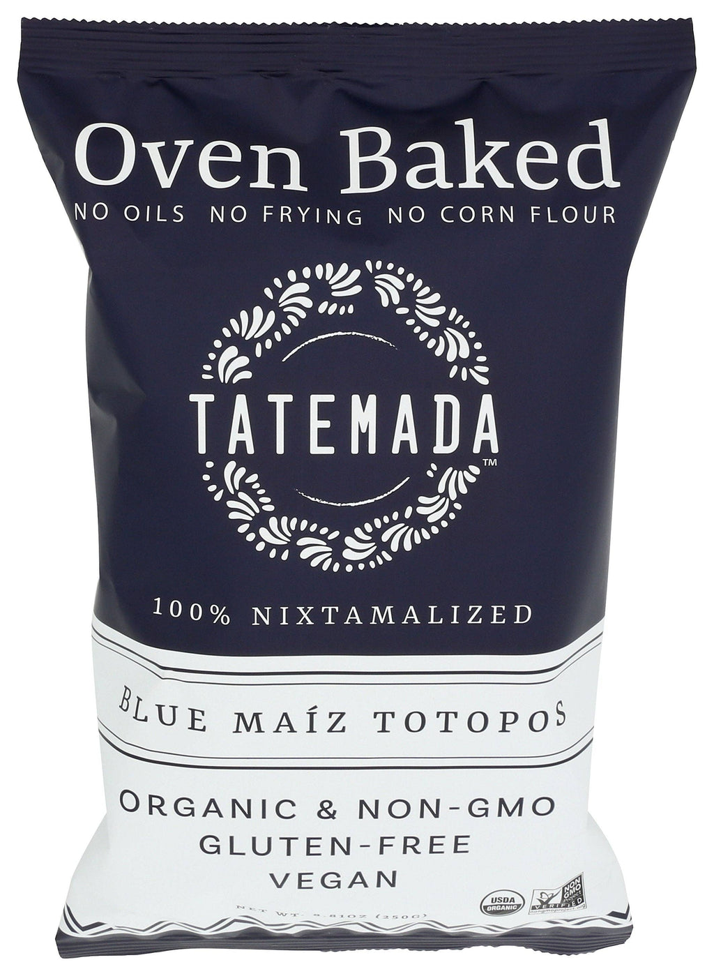 TATEMADA TORTILLA CHIPS MAIZ TOTOPOS - Case of 6