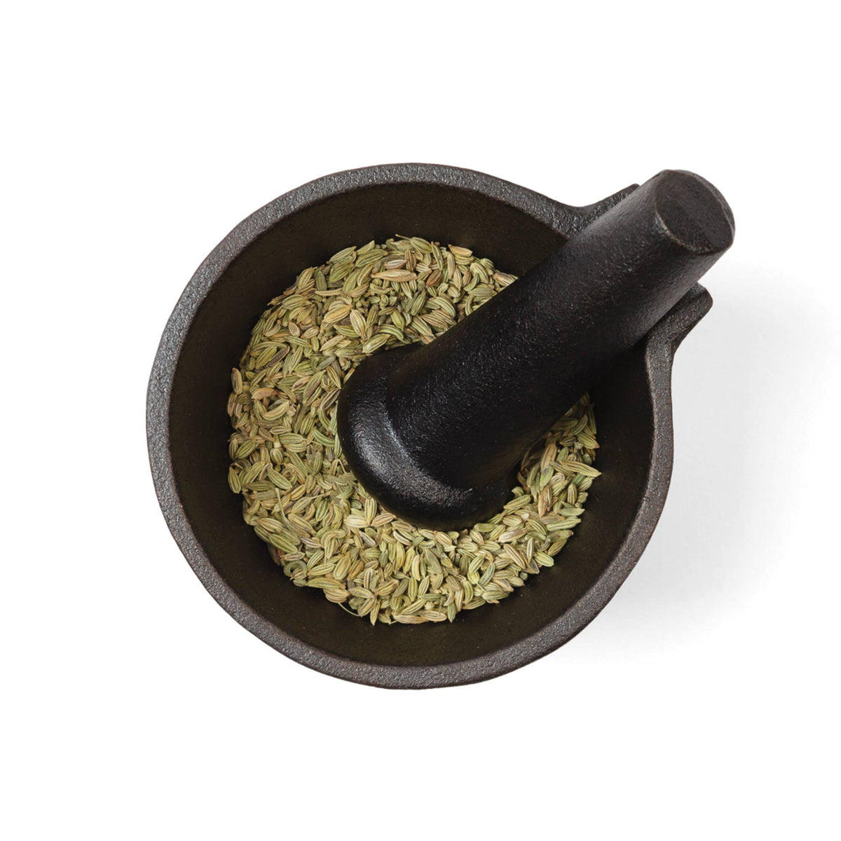 Cast Iron Mortar & Pestle Set