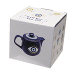 Evil Eye Porcelain Teapot with Stainless Steel Strainer