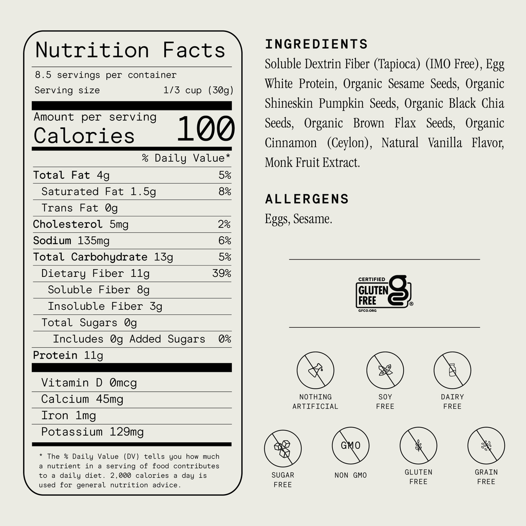 ProGranola® Vanilla Cinnamon Cluster 9oz