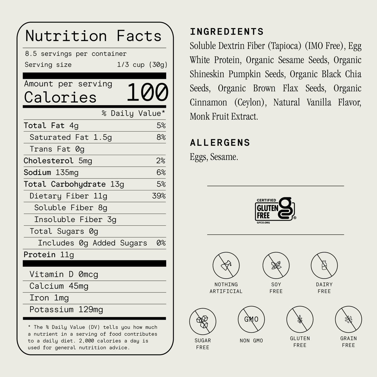 ProGranola® Vanilla Cinnamon Cluster 9oz