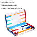 Modern Acrylic Backgammon Set
