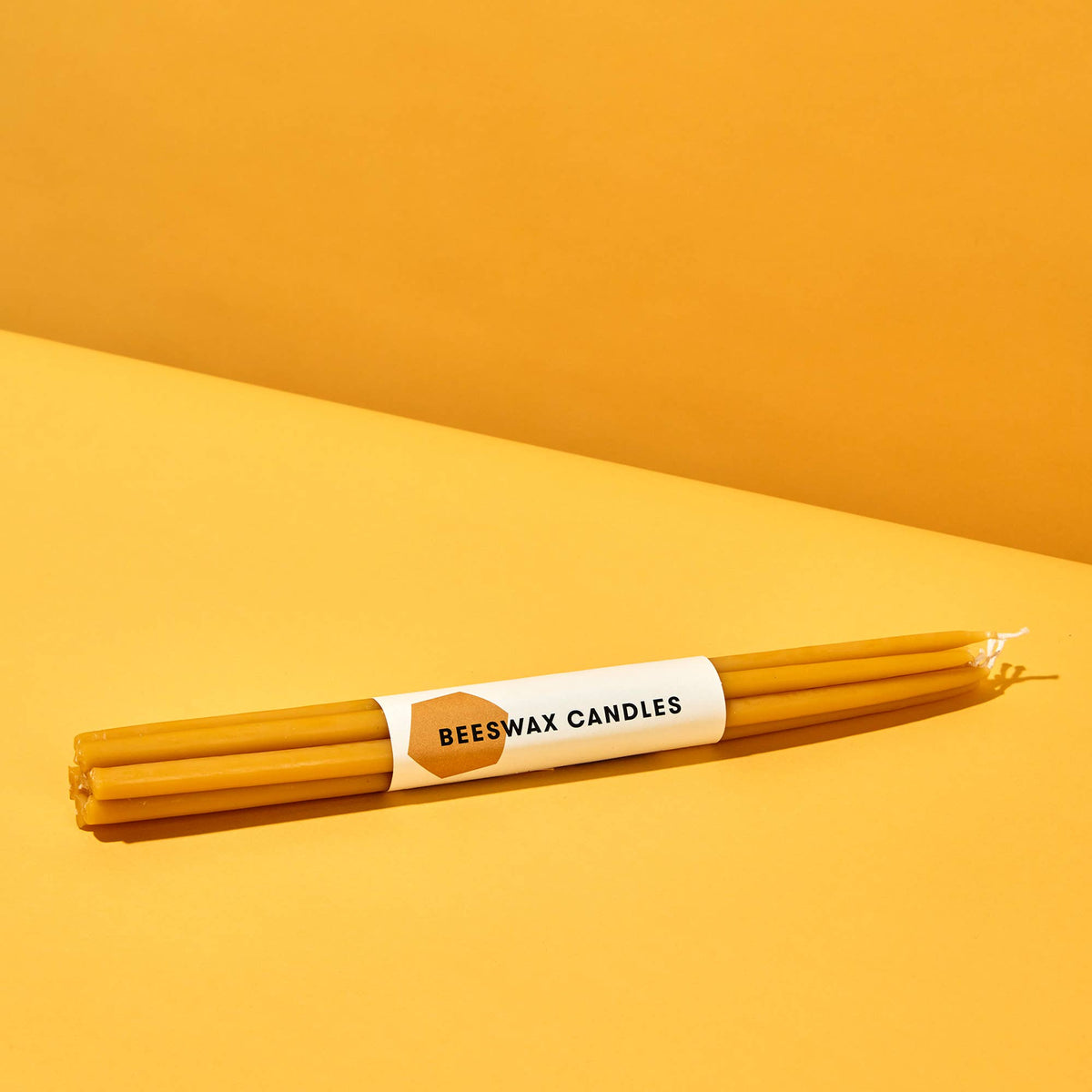 Hand-Dipped 100% Pure Beeswax Slim Taper Candles (Pack of 7)
