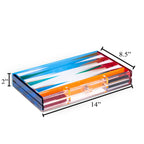 Modern Acrylic Backgammon Set