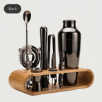 Kiyo Home 10-Piece Cocktail Bar Tool Set with Bamboo Stand