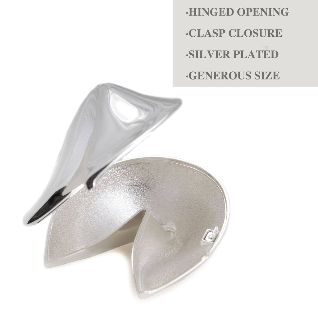 Lucky Gold or Silver Plated Fortune Cookie Keepsake: Gold