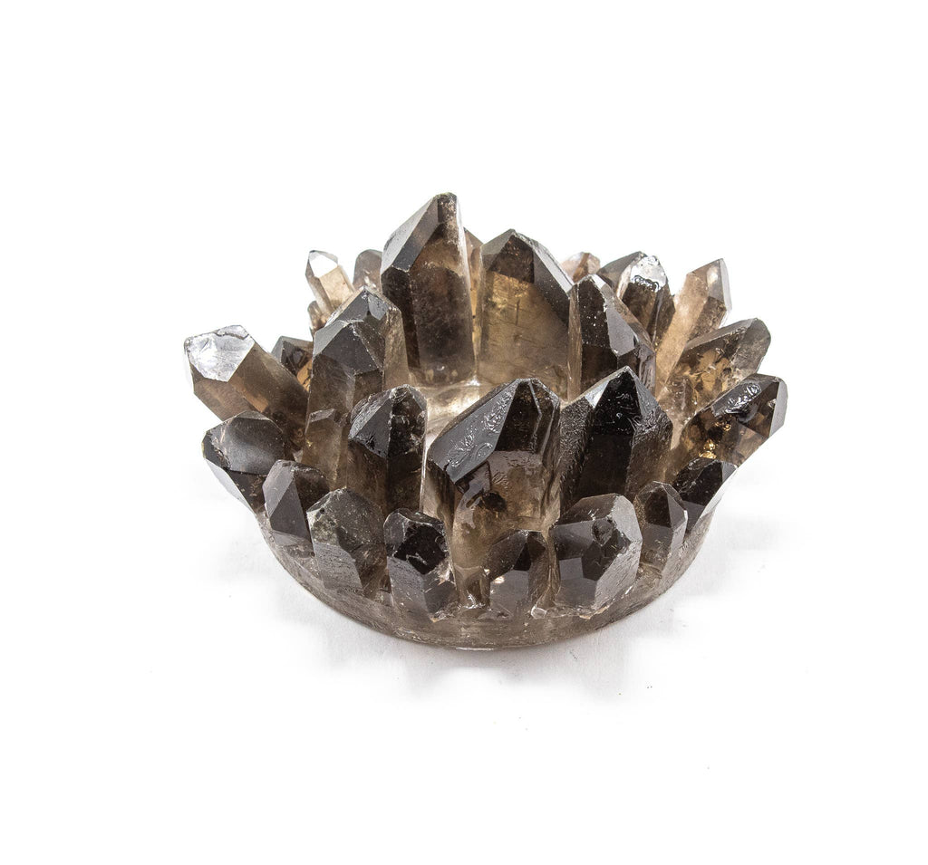 Smoky Quartz Quartz Candle Holder