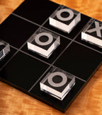 Modern Black & Clear Acrylic Tic Tac Toe Set