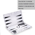 Modern Acrylic Backgammon Set